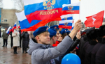 Митинг, посвященный воссоединению России и Крыма, в Лебедяни 18 марта 2026 года